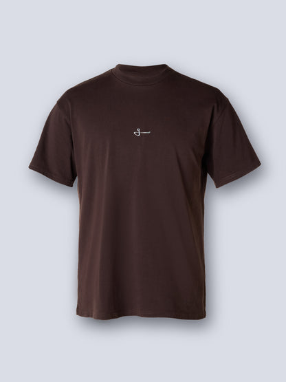 CAMISETA OVERSIZED 100% ALGODÓN G90 - CAFÉ