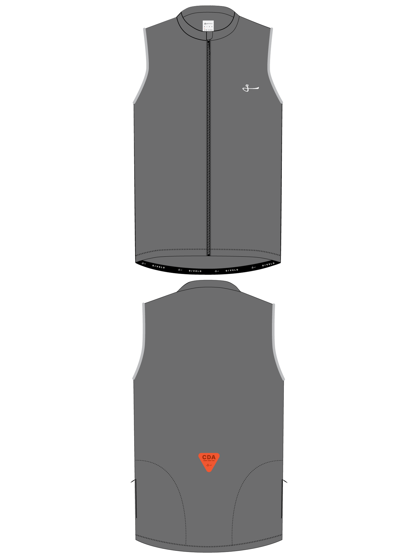 CHALECO PRO SHELL UNISEX C.D.A. - GRAPHITE