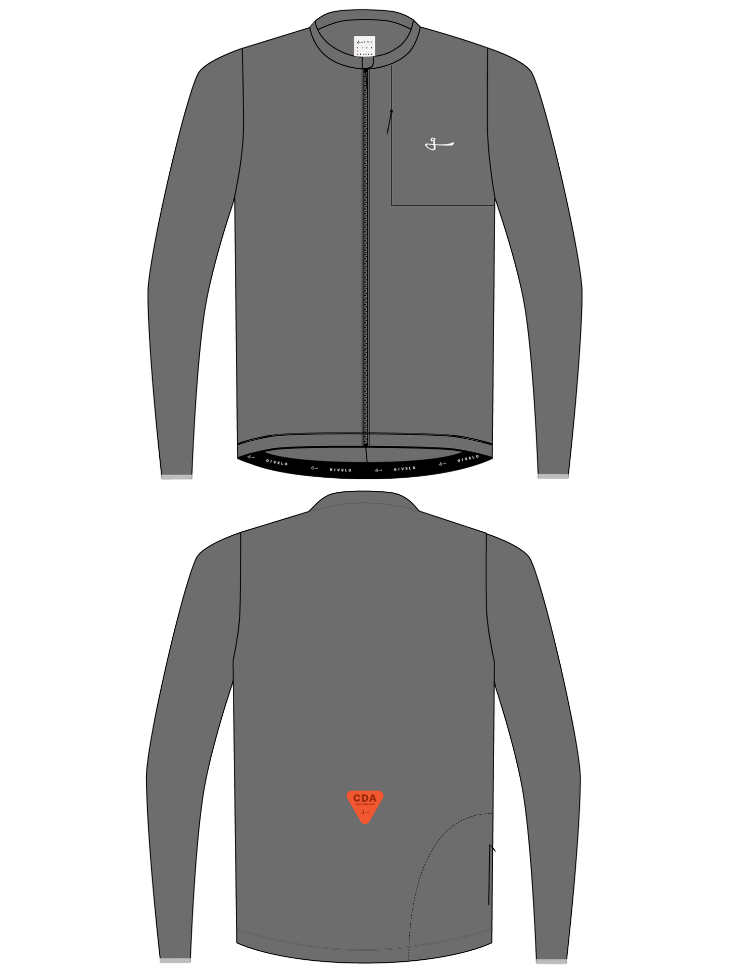 CHAQUETA PRO SHELL UNISEX C.D.A. - GRAPHITE