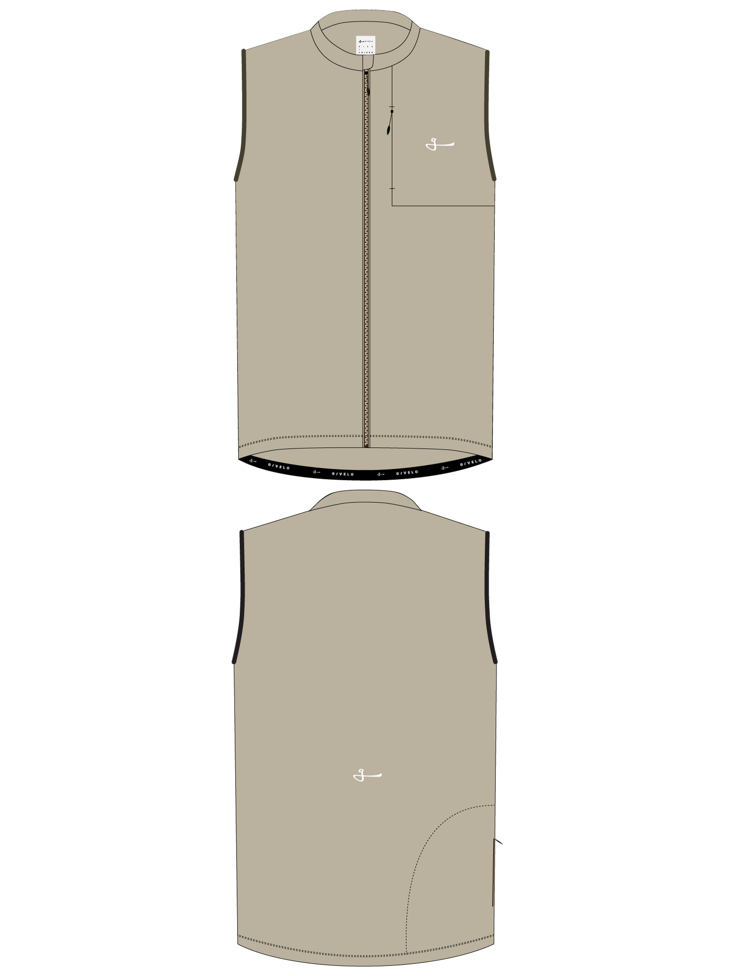 CHALECO SHELL UNISEX MODERN CLASSIC - SAND