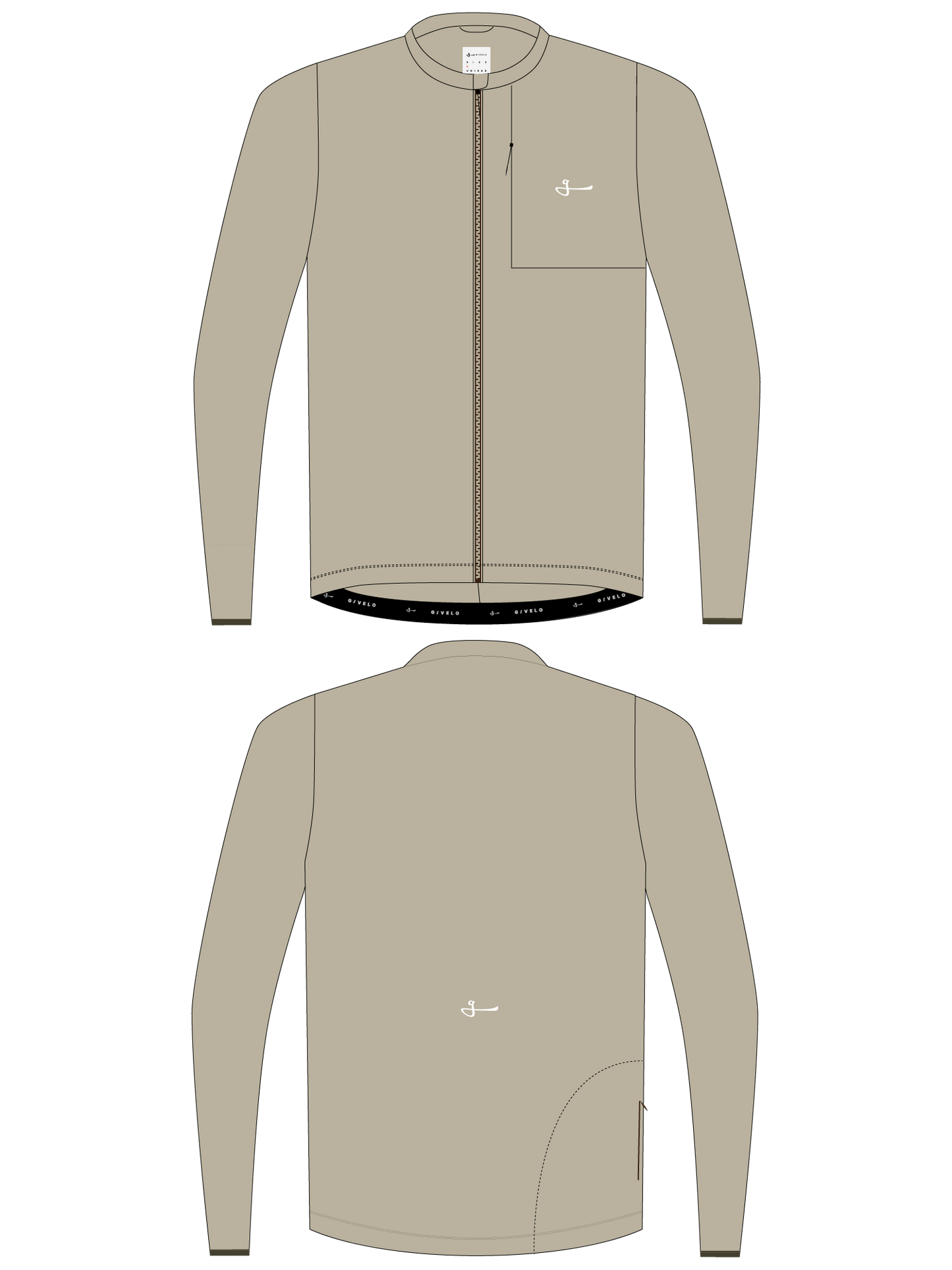 CHAQUETA SHELL UNISEX MODERN CLASSIC - SAND