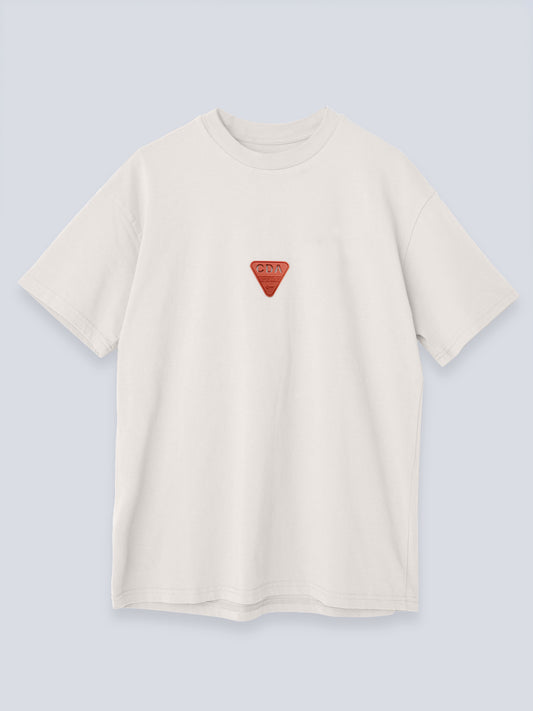 CAMISETA OVERSIZED CDA 100% ALGODÓN - CREAM