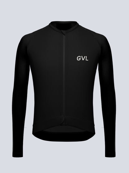 MODERN CLASSIC WAFFLE LS JERSEY - BLACK