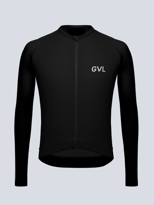 MODERN CLASSIC WAFFLE LS JERSEY - BLACK